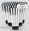 Champion Pens -White Body, Black Top & Bottom- Blanks - 50pkg Champion Pens -White Body, Black Top & Bottom- Blanks - 50pkg