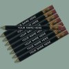 ezpencils - 24 pkg Personalized Hexagon Black Golf w/eraser ezpencils - 24 pkg Personalized Hexagon Black Golf w/eraser
