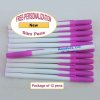 Personalized - Slim Pens - White Body with Pink Cap, Black Ink Personalized - Slim Pens - White Body with Pink Cap, Black Ink
