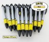 Foil Pen -Silver Foil Body with Yellow Accents- Blanks - 50pkg Foil Pen -Silver Foil Body with Yellow Accents- Blanks - 50pkg