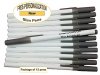 Personalized - Slim Pens - White Body with Grey Cap, Black Ink Personalized - Slim Pens - White Body with Grey Cap, Black Ink