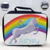 Personalized Unicorn Theme - Blue School Lunch Box for kids Personalized Unicorn Theme - Blue School Lunch Box for kids