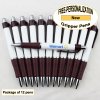 Gripper Pen, White Body, Burgundy Grip, 12 pkg - Custom Image Gripper Pen, White Body, Burgundy Grip, 12 pkg - Custom Image