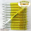 Personalized Buzz Pen, Translucent Yellow Body Clear Grip 12 pkg Personalized Buzz Pen, Translucent Yellow Body Clear Grip 12 pkg