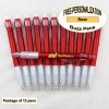Buzz Pen, Red Body, White Grip, 12 pkg - Custom Image Buzz Pen, Red Body, White Grip, 12 pkg - Custom Image
