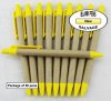 Salvage Pen -Cardboard Body with Yellow Accents-Blanks- 50pkg Salvage Pen -Cardboard Body with Yellow Accents-Blanks- 50pkg