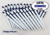 Dome Pen -White Body and Dark Blue Accents- Blanks - 50pkg Dome Pen -White Body and Dark Blue Accents- Blanks - 50pkg
