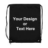 ezpencils – Drawstring Bags - Custom Image and/or Text - Black ezpencils – Drawstring Bags - Custom Image and/or Text - Black