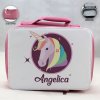 Personalized Unicorn Design - Pink School Lunch Box for kids Personalized Unicorn Design - Pink School Lunch Box for kids