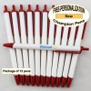 Champion Pen, White Body, Red Accents 12 pkg - Custom Image Champion Pen, White Body, Red Accents 12 pkg - Custom Image