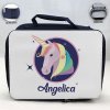 Personalized Unicorn Design - Blue School Lunch Box for kids Personalized Unicorn Design - Blue School Lunch Box for kids