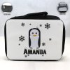 Personalized Penguin Theme - Black School Lunch Box for kids Personalized Penguin Theme - Black School Lunch Box for kids