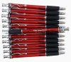 Red Body- Silver Clip/Top/Bottom, Black Grip- Wave Pen - 12 pkg. Red Body- Silver Clip/Top/Bottom, Black Grip- Wave Pen - 12 pkg.