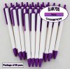 Champion Pens -White Body, Purple Top & Bottom- Blanks - 50pkg Champion Pens -White Body, Purple Top & Bottom- Blanks - 50pkg