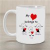 Personalized Belongs To Heart Coffee Mug Personalized Belongs To Heart Coffee Mug