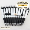 Gripper Pen, White Body, Black Grip, 12 pkg - Custom Image Gripper Pen, White Body, Black Grip, 12 pkg - Custom Image