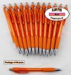 Particle Pen -Orange Body, Clicker and Grip- Blanks - 50pkg Particle Pen -Orange Body, Clicker and Grip- Blanks - 50pkg