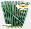 Classic Pen, Green Body, Gold Accents 12 pkg - Custom Image Classic Pen, Green Body, Gold Accents 12 pkg - Custom Image