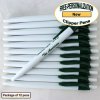 Personalized Clipper Pen, Clear Body with a Green Clip 12 pkg Personalized Clipper Pen, Clear Body with a Green Clip 12 pkg