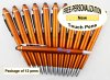 Touch Pen, Orange Body with Silver Accents 12 pkg - Custom Image Touch Pen, Orange Body with Silver Accents 12 pkg - Custom Image