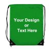 ezpencils, Drawstring Bags-Custom Image and/or Text- Green ezpencils, Drawstring Bags-Custom Image and/or Text- Green