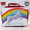 Personalized Unicorn Theme - Red School Lunch Box for kids Personalized Unicorn Theme - Red School Lunch Box for kids