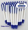 Champion Pens -White Body, Blue Top & Bottom- Blanks - 50pkg Champion Pens -White Body, Blue Top & Bottom- Blanks - 50pkg