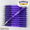 Personalized Grid Pen, Clear Purple Body and Accents 12 pkg Personalized Grid Pen, Clear Purple Body and Accents 12 pkg
