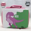 Personalized Dinosaur Theme - Pink School Lunch Box for kids Personalized Dinosaur Theme - Pink School Lunch Box for kids