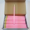 ezpencils - 144 Pink Hex Pencils, Gold Ferrule, Non-Personalized ezpencils - 144 Pink Hex Pencils, Gold Ferrule, Non-Personalized