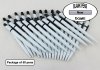 Dome Pen -White Body and Black Accents- Blanks - 50pkg Dome Pen -White Body and Black Accents- Blanks - 50pkg