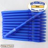 Personalized Willowy Pen, Solid Blue Body Clear Grip 12 pkg Personalized Willowy Pen, Solid Blue Body Clear Grip 12 pkg