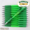 Personalized Grid Pen, Clear Green Body and Accents 12 pkg Personalized Grid Pen, Clear Green Body and Accents 12 pkg