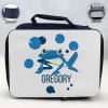 Personalized Frog Theme - Blue School Lunch Box for kids Personalized Frog Theme - Blue School Lunch Box for kids