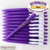 Personalized Colored Clip Pen, Purple Body White Clip 12 pkg Personalized Colored Clip Pen, Purple Body White Clip 12 pkg