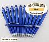 Touch Pen, Blue Body with Silver Accents 12 pkg - Custom Image Touch Pen, Blue Body with Silver Accents 12 pkg - Custom Image