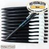Personalized Colored Clip Pen, Black Body White Clip 12 pkg Personalized Colored Clip Pen, Black Body White Clip 12 pkg
