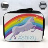 Personalized Unicorn Theme - Black School Lunch Box for kids Personalized Unicorn Theme - Black School Lunch Box for kids