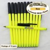 Colored Slim, Neon Yellow Body, Black Accents, 12pkg-Custom Img Colored Slim, Neon Yellow Body, Black Accents, 12pkg-Custom Img