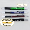 Personalized Bullet Pen, Assorted Body Silver Accents 12 pkg Personalized Bullet Pen, Assorted Body Silver Accents 12 pkg