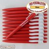 Personalized Colored Clip Pen, Red Body White Clip 12 pkg Personalized Colored Clip Pen, Red Body White Clip 12 pkg