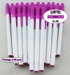 Slim Pen -White Body and Pink Accents- Blanks - 50pkg Slim Pen -White Body and Pink Accents- Blanks - 50pkg