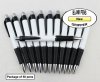 Gripper Pen - Black Clip & Grip, White Body - Blanks - 50pkg Gripper Pen - Black Clip & Grip, White Body - Blanks - 50pkg