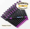 Radiant Pen, Black Body, Metallic Fuchsia 12pkg, Custom IMG Radiant Pen, Black Body, Metallic Fuchsia 12pkg, Custom IMG