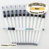 Apprise Pen, Translucent Body Black Grip 12pkg - Custom Image Apprise Pen, Translucent Body Black Grip 12pkg - Custom Image