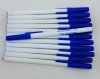 Personalized - Slim Pens - White Body with Blue Cap, Blue Ink Personalized - Slim Pens - White Body with Blue Cap, Blue Ink