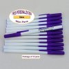Personalized - Slim Pens - White Body with Purple Cap, Black Ink Personalized - Slim Pens - White Body with Purple Cap, Black Ink