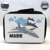 Personalized Jet Plane Theme - Black School Lunch Box for kids Personalized Jet Plane Theme - Black School Lunch Box for kids