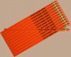 ezpencils - 12 pkg. Neon Orange Round Pencils ezpencils - 12 pkg. Neon Orange Round Pencils