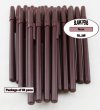 Colored Slim Pen -Brown Body, Cap and Accent- Blanks - 50pkg Colored Slim Pen -Brown Body, Cap and Accent- Blanks - 50pkg